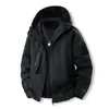 Jaqueta para Outono e Inverno 2026 Novo Modelo, Jaqueta com Capuz Workwear de Caimento Solto para Casais, Jaqueta Corta-Vento Esportiva Casual Masculina