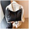 Moda Retro Nova 2026 Conjunto de Duas Peças de Bolsas Femininas de Ombro e Transversais, Bolsa Tote Casual Texturizada de Axila