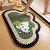 Tapete de Chão Cartoon Hello Kitty Banheiro Porta de Banheiro Absorção de Água Antiderrapante Tapete de Pé Lama Diatomácea Tapete de Chão Porta de Entrada Dropshipping Disponível