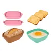 Cesta Popular Transfronteriza de Silicona para Levantar Masa, Cestas Ovaladas y Cuadradas para Levantar Masa, Aptas para Microondas y Horno, Herramienta Multifuncional para Hornear