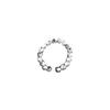 Plata Rota Varios Dos Anillos Simple Octava Laicai Moda Personalidad Trendy Internet Celebrante Diamante Cuadrado Pequeño Simple Círculo Anillo Dedo Índice