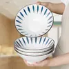 Estilo Nórdico Set de Plato y Tazón de Cerámica Lluvia de Meteoros Plato Tazón Japonés Bajo Esmalte Plato para Arroz del Hogar Hierba Rugosa Queso