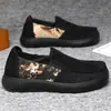 Zapatos de Tela del Viejo Pekín Verano Nuevos Zapatos de Hombre Antideslizantes Transpirables Zapatos de Tela Negros Cómodos Ligeros Suela Blanda Zapatos Casuales