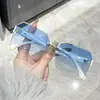 Óculos de Sol Marrom com Borda Lisa para Mulheres, Alta Qualidade, Efeito Emagrecedor, Novo Estilo, Popular no Xiaohongshu, Óculos de Sol com Proteção UV