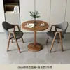 Mesas e Cadeiras Simples e Casuais para Recepção e Negociação de Apartamento Pequeno, Mesa Redonda Pequena para Balcão de Loja de Chá de Leite e Café, Mesas e Cadeiras de Lazer para Varanda