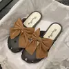 Pantuflas de Verano para Mujer Atuendo Popular en Internet Dulces Medias Pantuflas Sandalias Suaves Anticolisión para el Hogar Estudiante Moda