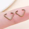 6 Colores 7x9mm Hebilla Triángulo Abierto de Hierro Hebilla de Conexión Hebilla para Etiqueta Accesorios de Material para Joyería Hecha a Mano DIY