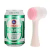 Escova de Limpeza Facial Manual Doméstica, Escova Massageadora de Cerdas Macias Dupla Face, Venda Direta do Fabricante, Escova Facial de Silicone para Limpeza de Poros