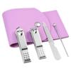 Venta al por mayor de herramientas de belleza para uñas y manicura, cortaúñas, cortaúñas, cortaúñas, regalos de manicura, juego de 4 piezas