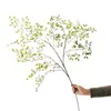 Nova Flor de Bambu Artificial Nandina com Galho Único para Decoração de Chão de Sala de Estar, Planta Verde para Decoração de Shopping e Paisagismo