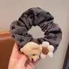 Laços de Cabelo Desenho de Urso Outono e Inverno, Acessórios de Cabelo Fofos, Laços de Cabelo, Laços de Cabelo de Gatinho, Elásticos de Cabelo