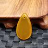 Pingente de Jade de Pedra de Gelo Natural Calcedônia Verde Pingente de Gota de Água Colar de Jóias de Ágata para Melhor Amiga Presente de Mãe para Mulheres