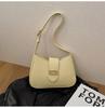 Bolsa de Comércio Exterior Transfronteiriça Feminina 2025 Nova Simples Moda Bolsa de Ombro Casual Retrô Grande Capacidade Bolsa de Axila