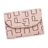 Porta-Cartões Elegante e Simples em Estoque, Carteira de Moedas Clutch de Grande Capacidade, Bolsa com Zíper, Porta-Cartões Compacto em PU Macio com Padrão Lichia