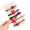 Cuerda para el cabello para niños, estilo coreano, nueva cuerda para el cabello, banda de goma para el cabello sin dañarlo, anillo para el cabello de alta elasticidad, lindos accesorios para el cabello