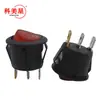 Interruptor de Barco Kcd1-105 Interruptor Basculante Redondo Rojo/Negro/Con Luz 10A/125V 6A/250V