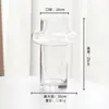 Jarrón Grande Simple Estilo Europeo Estilo Ins Cintura Pequeña Arreglo Floral de Vidrio Flor Seca Dispositivo Hidropónico para Flores Adornos de Gama Alta