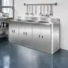Pia de Aço Inoxidável 304 Tipo Pedal de Pé por Indução para Uma/Duas Pessoas Laboratório Hospital Alimentos Oficina Sem Poeira