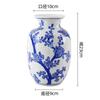 Nuevo Jarrón de Porcelana Azul y Blanco Estilo Chino Hidropónico Cerámico Botella Decorativa Lujo Ligero Sala de Estar Mesa de Comedor Adornos de Jarrón Cerámico
