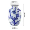 Vaso de Estilo Francês Vintage Cerâmica Ornamentos de Sala de Estar Vaso Flor Flor Seca Tela Vaso de Flores Pastoral Vaso de Cerâmica Peônia