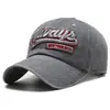 Gorra de béisbol con visera bordada de letras lavadas y envejecidas de AliExpress, gorra de béisbol para hombre y mujer, de calle, personalizada, a prueba de sol