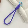 Cordão Colorido Novo para Celular Transfronteiriço, Corda Trançada Feita à Mão, Chaveiro para Capa de Celular DIY, Alça Destacável Anti-Perda para Garrafa de Água