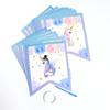 Tema de cumpleaños de unicornio banderín de tirar unicornio tamaño pequeño cola de pez cumpleaños banderín de tirar banner accesorios para la disposición del lugar