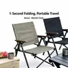 Cadeira de Camping Dobrável Portátil Kermit, Design Franzido, Apoio de Braço de Madeira de Faia, Estrutura de Aço Carbono, Tecido Oxford 600D, Cadeira Externa para Pesca, Piquenique e Acampamento