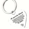 Regalo de Navidad personalizado con letras de acero inoxidable caliente transfronterizo, llavero de metal con amor para colegas y amigos al por mayor