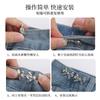 Artefacto para ceñir la cintura con lazo sin clavos sin costuras hebilla de cintura nudo botón de cintura ceñidor desmontable talla de cintura de jeans más pequeña