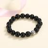 Pulseira Casal Pi Xiu Masculina e Feminina Obsidiana Dourada Pulseira Preta Legal Presente de Aniversário Simples para Namorada Este Ano da Vida
