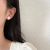 Brincos de Orelha de Pérola de Água Doce Natural Temperament para Mulheres S925 Agulha de Prata Simples Francês High-end Feeling Ear Holes Commuter Brincos