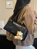 Bolso de Almohada Retro Transfronterizo Bolso Tote para Mujer Henggeng Nuevo Estilo Gran Capacidad Bolso de Hombro Versátil para Viajes Diarios Bolso de un Solo Hombro