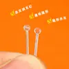 Pendientes de Resina para Perforaciones de Oreja para Mujer, Palillos Transparentes de Plástico para Orejas, Adecuados para Orejas Recién Perforadas, Anti-Bloqueo, Invisibles y Resistentes a Alergias