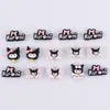 Serie Negra Gato de Dibujos Animados Pegatina de Resina Placa de Letras con Lazo Kumi Estuche de Teléfono DIY Pasador para el Cabello Accesorios de Resina