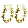 Los Pendientes de Aro Dorados Más Vendidos de Amazon, Pendientes de Aro Retorcido en Forma de U Minimalistas, Pendientes Personalizados y Elegantes en Oro y Plata
