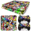 Console de Jogo Ps4 Slim Adesivo de Corpo Inteiro Skin Adesivo Bomb Skin Filme Colorido de Corpo Inteiro