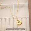 2026 Nuevo Collar de Acero de Titanio para Mujer, Cadena Larga de Suéter de Moda de Nicho de Lujo Ligero de Gama Alta para Otoño e Invierno, Joyería de Acero Inoxidable