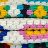 Tecido de Lã com Agulha de Tricô Multicolorido Padrão Tricotado Roupa de Tricô Outono e Inverno Casaco Boneca Feita à Mão Tecido de Pelúcia Espessado