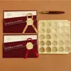 Adesivos com Estampagem Dourada, Adesivos Relevo Prata Fosco, Adesivos Decorativos, Adesivos Selo para Envelope em Formato de Coração Dourado, Adesivos de Selagem