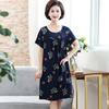 Camisón Blanco para Ropa de Mujer de Mediana Edad y Ancianas Talla Grande Camisón de Algodón Artificial para Madres de Mediana Edad Pijama de Algodón Seda para Verano