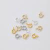 Plata de ley S925 hebilla de resorte hebilla de plata lisa hebilla de cierre hebilla QQ artículo para pulsera DIY hebilla de conexión material para joyería accesorios