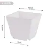 Venta Directa Maceta de Plástico Maceta Cuadrada Pequeña Maceta de Red para Suculentas Maceta para Plántulas Maceta Cuadrada Mate Cuadrado Negro Pequeño
