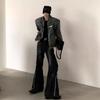 Moda Nicho Versátil Lavado Vintage Chaqueta de Mezclilla con Hombreras para Hombre Diseño Nicho de Alta Gama Primavera y Otoño Chaqueta Corta