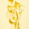Cárdigan de Punto de Cuello Redondo con Puntadas de Volantes en Contraste de Color para Mujer, Delgado, Amarillo, de Punto, Manga Larga