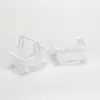 Juguete de casa de muñecas accesorios casa de muñecas supermercado mini cesta de compras de doble asa cesta pequeña de platos de simulación