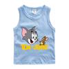 Colete Infantil Pequeno e Médio Camiseta sem Manga para Meninos Verão Fina Roupa Externa para Bebês Meninos Camiseta de Baixo Roupa Comércio Exterior Venda por Atacado