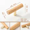 Manija Integrada de Puerta de Gabinete Minimalista Creativo Armario Estilo Japonés Agujero Único Moderno Corredero Gabinete Madera Maciza Metabo