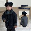 Roupas de Algodão Infantis Outono e Inverno Jaquetas de Veludo Reversíveis para Meninas e Meninos Algodão 2026 Novo Estilo Jaquetas Acolchoadas para Bebês