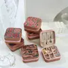 Caixa de armazenamento portátil para joias, Caixa de embalagem de presente para o Festival Qixi, Caixa de joias para brincos, anéis, colares, Mini caixa decorativa
